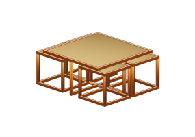 Tables 3D - Table rectangulaire - Kare &ndash; 82737