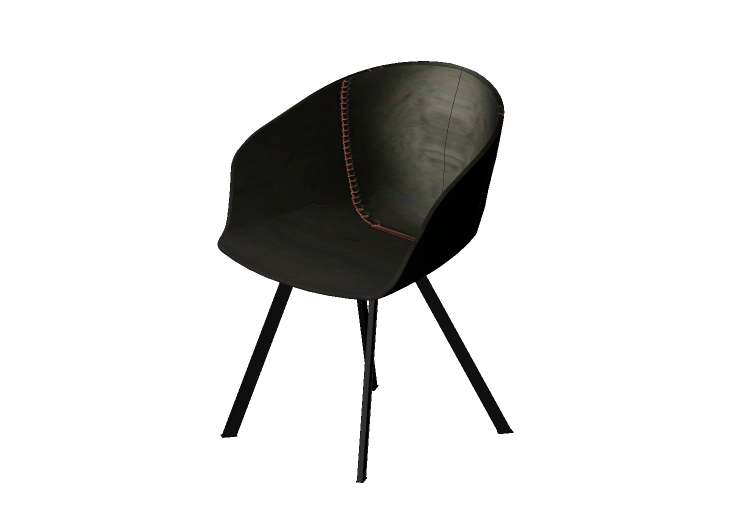 Sillas 3D - Silla con apoyabrazos Lounge marón - Kare –... Sillas 3D - Silla con apoyabrazos Lounge marón - Kare –...