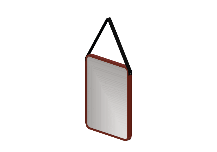 Accessoires 3D - Miroir Salute rectangulaire 52x40cm - Kare... Accessoires 3D - Miroir Salute rectangulaire 52x40cm - Kare...