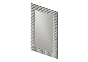 Accessori 3D - Specchio Crystals 60x80cm. - Kare &ndash; 75320