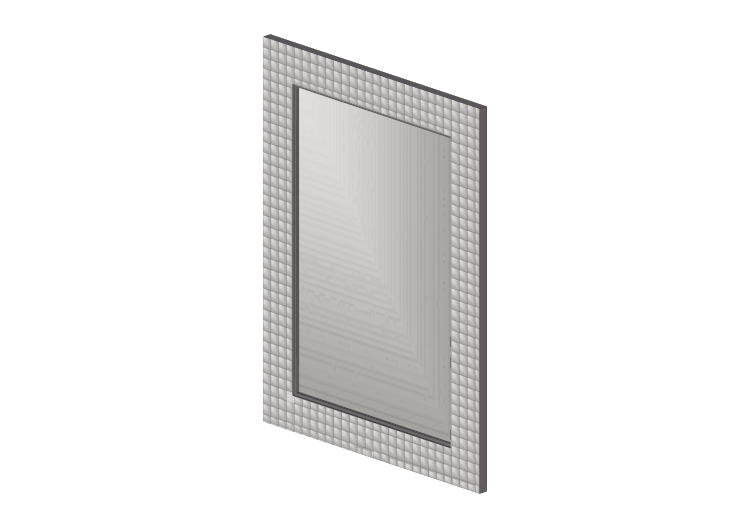 Accessori 3D - Specchio rettangolare - Kare - 75320 - Kare Accessori 3D - Specchio rettangolare - Kare - 75320 - Kare