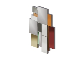 Acess&oacute;rios 3D - Espelho retangular - Kare - 79101