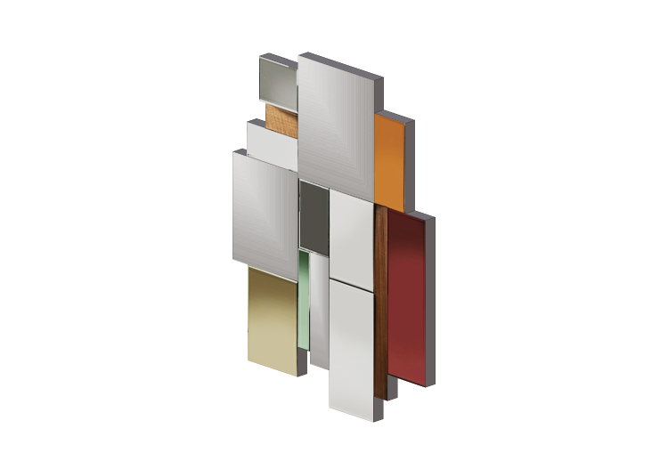 3D Accessories - Rectangular mirror - Kare - 79101 - Kare 3D Accessories - Rectangular mirror - Kare - 79101 - Kare