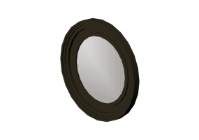 3D Zubeh&ouml;r - Spiegel rund - Kare - 80233