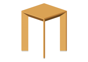 3D Tisch - Kaffeetisch 40x40x53 cm - Karl Andersson & S&ouml;ner - Chamfer - CHS 4040