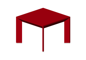 Tables 3D - Table basse 55x55x40 cm - Karl Andersson & S&ouml;ner - Chamfer - CHS 5555