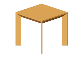 3D Tisch - Kaffeetisch 55x55x53 cm - Karl Andersson & S&ouml;ner - Chamfer - CHS 5555