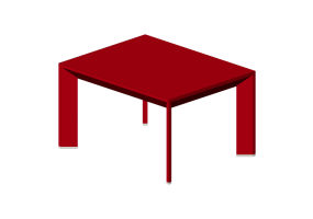 Tables 3D - Table basse 70x55x40 cm - Karl Andersson & S&ouml;ner - Chamfer - CHS 7055