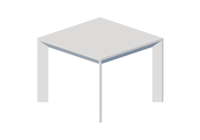 3D Tisch - Kaffeetisch 70x70x53 cm - Karl Andersson & S&ouml;ner - Chamfer - CHS 7070