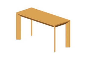 Tables 3D - Table basse 100x40x53 cm - Karl Andersson & S&ouml;ner - Chamfer - CHS 10040