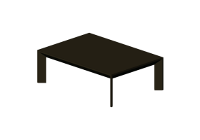 Tavoli 3D - Tavolino da caff&egrave; 100x70x33 cm - Karl Andersson & S&ouml;ner - Chamfer - CHS 10070