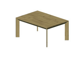Tables 3D - Table basse 100x70x48 cm - Karl Andersson & S&ouml;ner - Chamfer - CHS 10070
