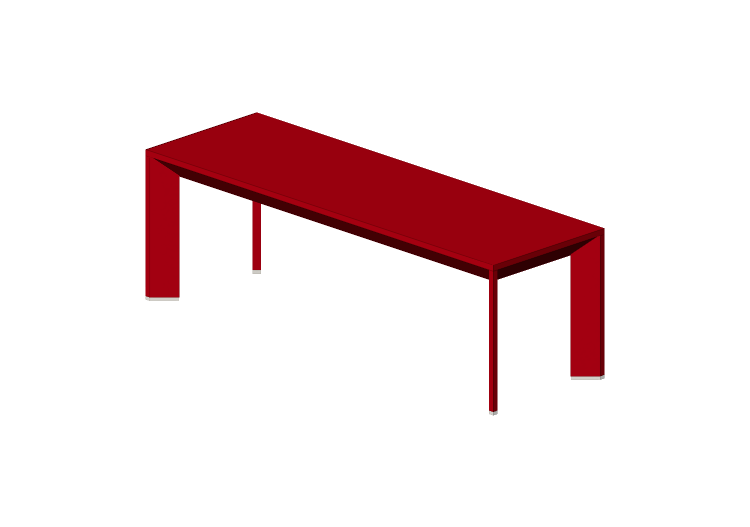 Tavoli 3D - Tavolino da caffè 125x40x40 cm - Karl Andersson... Tavoli 3D - Tavolino da caffè 125x40x40 cm - Karl Andersson...