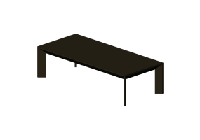 Tavoli 3D - Tavolino da caff&egrave; 125x55x33 cm - Karl Andersson & S&ouml;ner - Chamfer - CHS 12555