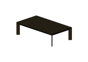 3D Tables - Coffee table 125x70x33 cm - Karl Andersson & Söner - Chamfer - CHS 12570