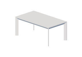 3D Tisch - Kaffeetisch 125x70x53 cm - Karl Andersson & Söner - Chamfer - CHS 12570