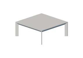 Mesas 3D - Mesa de centro 100x100x40 cm - Karl Andersson & S&ouml;ner - Chamfer - CHS 100100