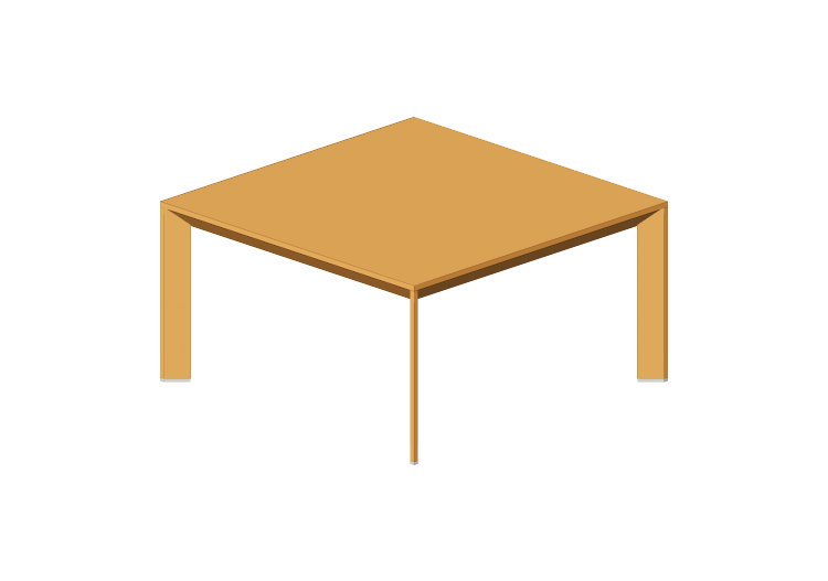 Mesas 3D - Mesita de café 100x100x40 cm - Karl Andersson &... Mesas 3D - Mesita de café 100x100x40 cm - Karl Andersson &...