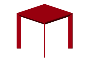 Tables 3D - Table 75x75x72 cm - Karl Andersson & S&ouml;ner - Chamfer - CHM 7575