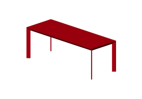 Tavoli 3D - Tavolo 200x75x72 cm - Karl Andersson & S&ouml;ner - Chamfer - CHM 20075