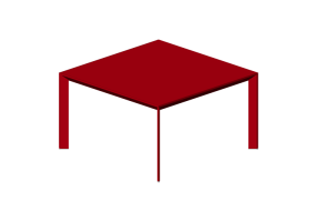 3D Tisch - Tisch 125x125x72 cm - Karl Andersson & S&ouml;ner - Chamfer - CHM 125125