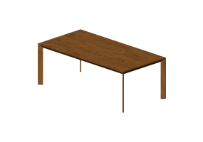 Tables 3D - Table 200x100x72 cm - Karl Andersson & S&ouml;ner - Chamfer - CHM 200100
