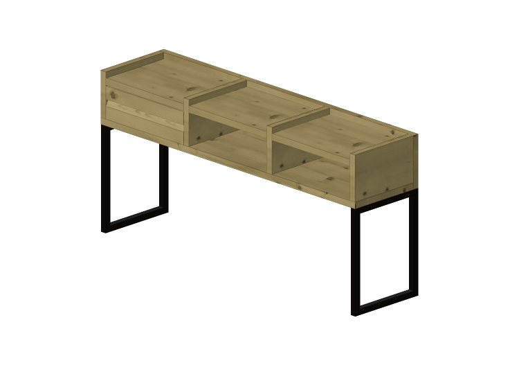 Librerie 3D - Portaoggetti in legno 52x110x27 cm - Karl... Librerie 3D - Portaoggetti in legno 52x110x27 cm - Karl...