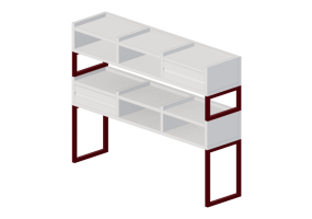 Librer&iacute;as y Contenedores 3D - Porta objetos de madera 85x110x27 cm - Karl Andersson & S&ouml;ner - 1KM Display - 1KMF32