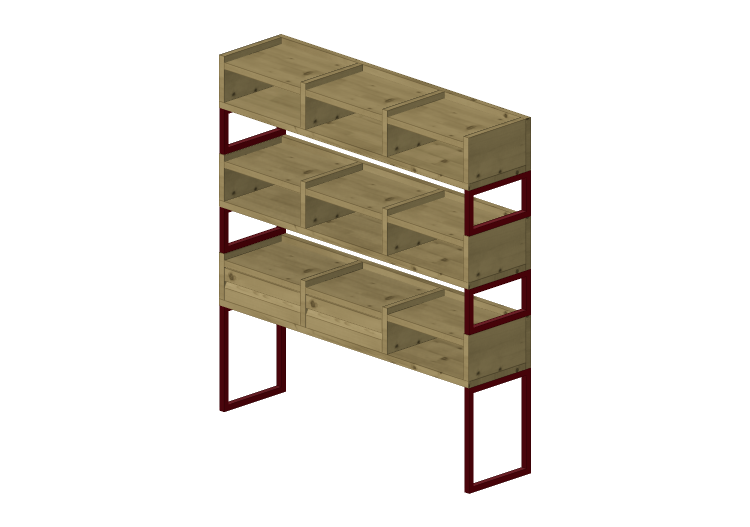 Librerías y Contenedores 3D - Porta objetos de madera... Librerías y Contenedores 3D - Porta objetos de madera...