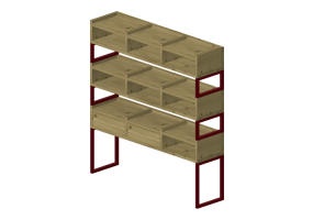 Librerie 3D - Portaoggetti in legno 117x110x27 cm - Karl Andersson & S&ouml;ner - 1KM Display - 1KMF33