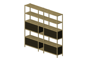 3D Bücherregal und Behälter - Holzregal - Karl Andersson & Söner - Cavetto - CV KOMB 4