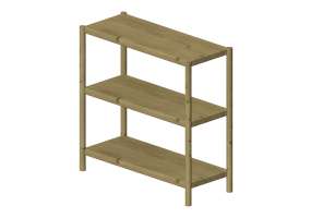 3D Bookshelves and Containers - Wood Shelfing system - Karl Andersson & S&ouml;ner - Cavetto - CV90352F