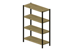 3D Bücherregal und Behälter - Holzregal - Karl Andersson & Söner - Cavetto - CV90353F
