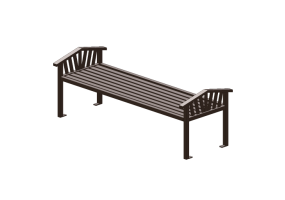 Bancos y Macetas 3D - Banco de metal - Keystone Ridge Designs - AC16