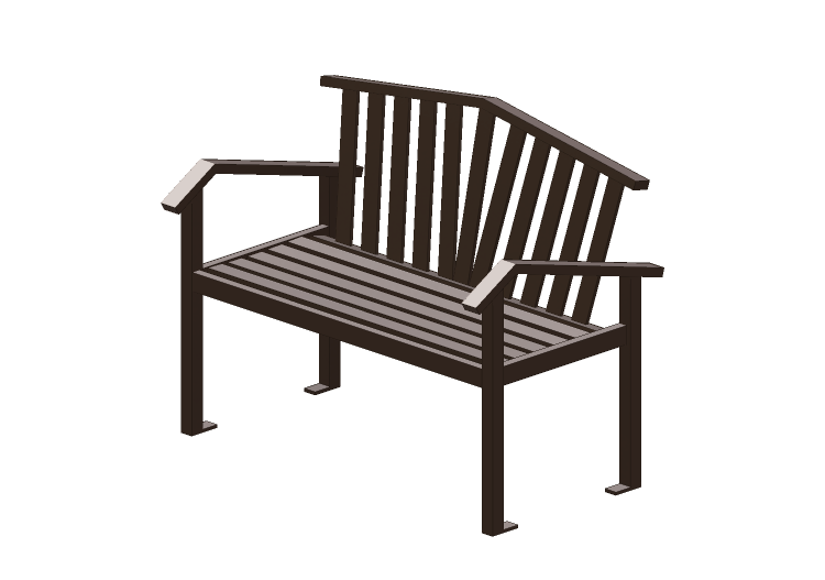 Panchine e Fioriere 3D - Panchina in metallo - Keystone... Panchine e Fioriere 3D - Panchina in metallo - Keystone...