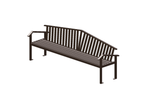 3D Sitzb&auml;nke und Pflanzengef&auml;&szlig;e - Metallbank - Keystone Ridge Designs - AC28