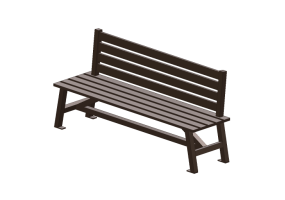 Benches and Planters 3D - Metal bench - Keystone Ridge Designs - BW26