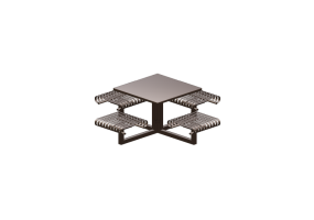 Benches and Planters 3D - Metallic table and chair composition - Keystone Ridge Designs - HP6-1SQ
