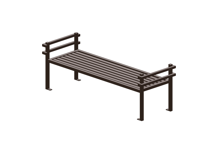 Panchine e Fioriere 3D - Panca in metallo - Keystone Ridge... Panchine e Fioriere 3D - Panca in metallo - Keystone Ridge...