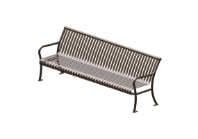 3D Sitzb&auml;nke und Pflanzengef&auml;&szlig;e - Metallbank - Keystone Ridge Designs - P28