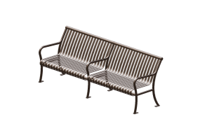 Benches and Planters 3D - Metal bench - Keystone Ridge Designs - P28C