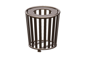 3D Accessories - Garbage bin - Keystone Ridge Designs - BA3-22-elev