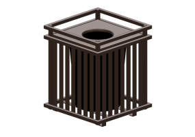 Accessori 3D - Cestino portarifiuti - Keystone Ridge Designs - MC3-32-elev