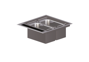 3D Electrical Appliances - Induction cooktop with 2 burners - KitchenAid - KHCMF 45000
