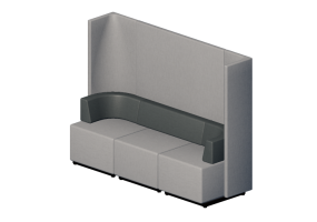 Poltronas y Sofás 3D - Sofá modular de oficina - Kokuyo - Bracket - CN 493AHK4C2K4C3