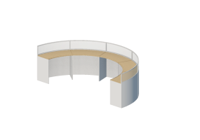 3D Schreibtische - Schreibtisch aus lackiertem Holz - Kokuyo - Harmonii