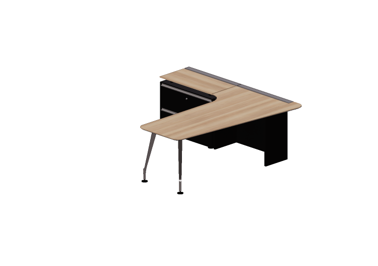 Escritorios 3D - Escritorio de madera - Kokuyo - Saibi... Escritorios 3D - Escritorio de madera - Kokuyo - Saibi...