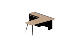 3D Schreibtische - Schreibtisch aus Holz - Kokuyo - Saibi Management - SD XMLDLPMF6MT4