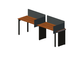 Escrivaninhas 3D - Escrivaninha de madeira - Kokuyo - Arch