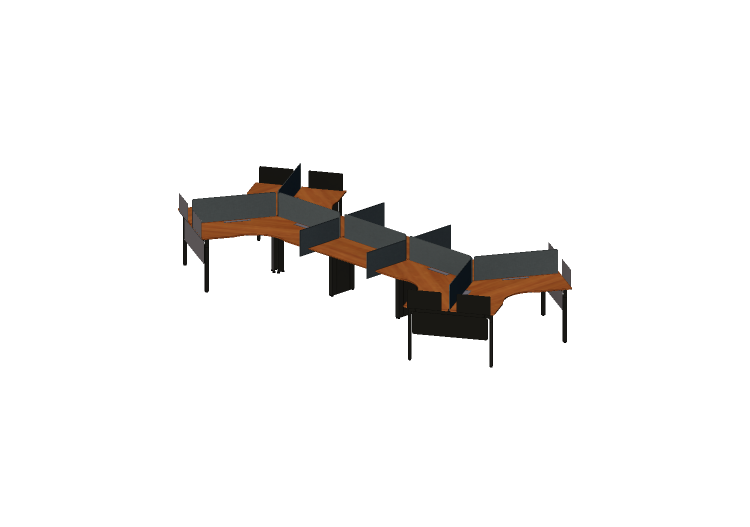 Escritorios 3D - Escritorio de madera - Kokuyo - Arch -... Escritorios 3D - Escritorio de madera - Kokuyo - Arch -...